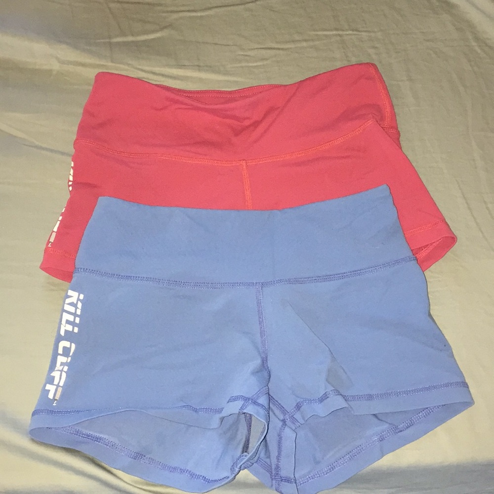 Two spandex shorts (kill cliff brand)